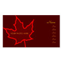 Autumn Leaf Photo Card business cards
