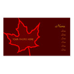 Autumn Leaf Photo Card business cards