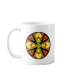 Autumn Leaf Veins Mandala Mug