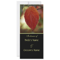 Autumn Leaf Wedding Brunch Invitations