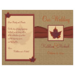 Autumn Leaf Wedding Program flyers