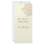 Autumn Leaves, A Wedding Save The Date Bookmark rack cards