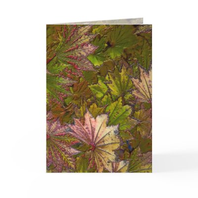 Autumn Leaves: Albert Camus - Greeting Card by bontondesigns