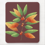 Autumn Leaves and Berries Mousepad