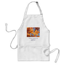 Autumn Leaves apron Customise text Fall Trees