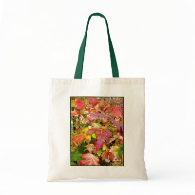 'Autumn Leaves' Budget Canvas Tote Bag by lizadeyphoto