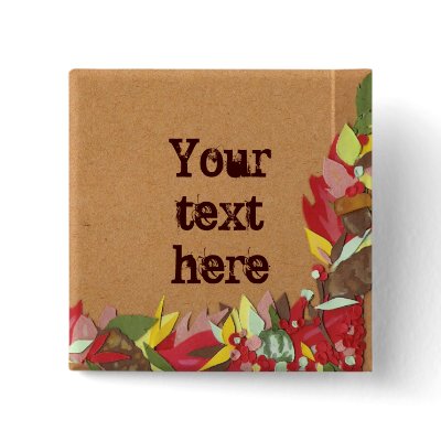 Autumn Leaves Button by Customizables