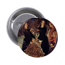 Autumn Leaves By Millais John Everett Buttons