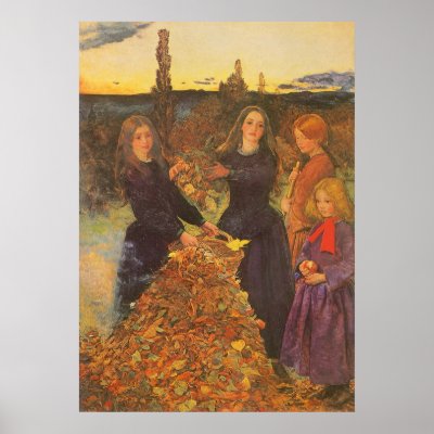 Autumn Leaves by Sir John Everett Millais Posters