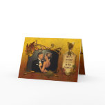 Autumn Leaves Fall Photo Wedding Card