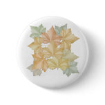 Autumn Leaves First Day Of Fall Button Name Tag