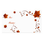 Autumn leaves - Gifttag
