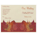 Autumn Leaves II Wedding Program Flyer