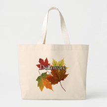 AUTUMN LEAVES IN DELAWARE CANVAS BAG