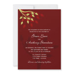 Autumn Leaves Invitation