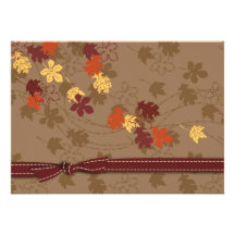 Autumn Leaves Invitation