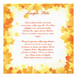 Autumn Leaves Invitation