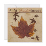 Autumn Leaves on FAUX Aged Paper Bridal Shower