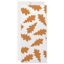Autumn Leaves Pattern. Custom Rack Card