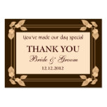 Autumn Leaves Personalised Wedding Favour Gift Tag business cards