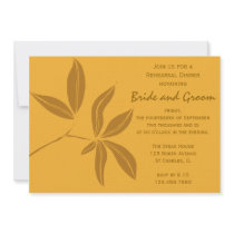 Autumn Leaves Rehearsal Dinner Invitation