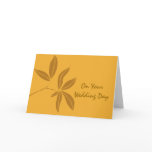 Autumn Leaves Second Wedding Card