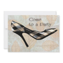 Autumn Leaves Stilettos Invitation