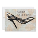 Autumn Leaves Stilettos Invitation