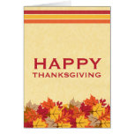 Autumn Leaves Thanksgiving Greeting Card