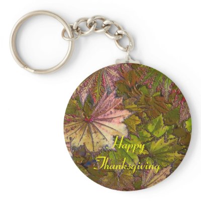Autumn Leaves: Thanksgiving - Keychain by bontondesigns