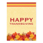 Autumn Leaves Thanksgiving Postcard