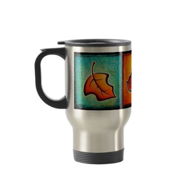 Autumn Leaves Travel Mug by DavesSketchbook