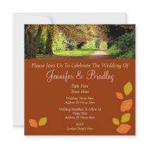 Autumn Leaves Wedding Invites