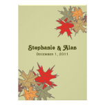 Autumn Leaves Wedding Invitations