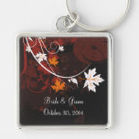 Autumn Leaves Wedding Keychain