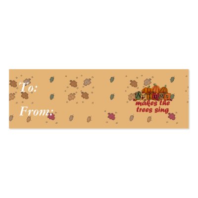 autumn makes trees sing business card templates by doonidesigns