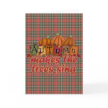 autumn makes trees sing greeting cards