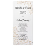 Autumn Maple Leaf Edge Wedding Program
