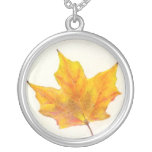 Autumn Maple Leaf in Shades of Gold