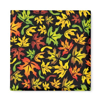 autumn maple leaves refrigerator magnets by VioDeSign
