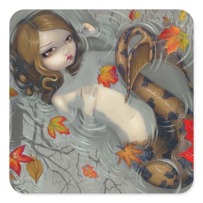"Autumn Mermaid" Sticker by strangeling