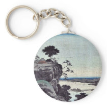 Autumn moon at Ishiyama by Ando, Hiroshige Ukiyoe Key Chain