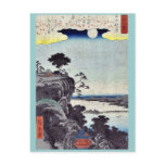 Autumn moon at Ishiyama by Ando, Hiroshige Ukiyoe Postcard