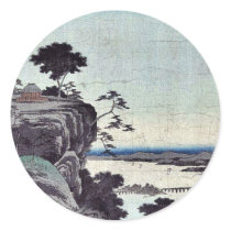 Autumn moon at Ishiyama by Ando, Hiroshige Ukiyoe Stickers