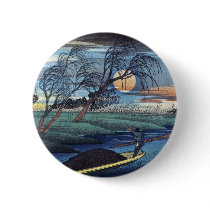 Autumn Moon at Seba, Hiroshige Pin