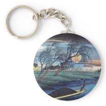 Autumn Moon at Seba, Hiroshige Key Chain