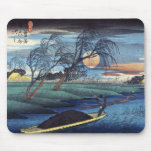 Autumn Moon at Seba, Hiroshige Mousepad