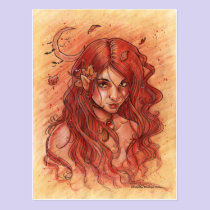 Autumn Moon Postcard postcards