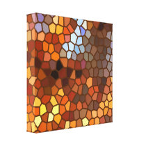 Autumn Mosaic Abstract Canvas Print