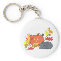 Autumn Nap Key Chain